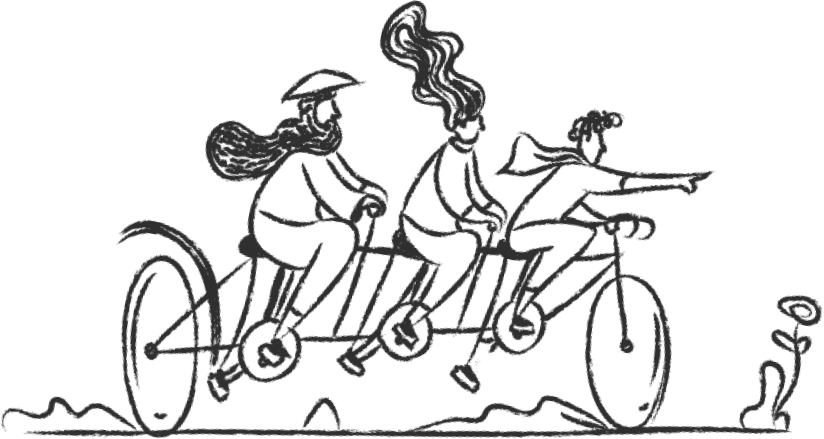 Family on a bike