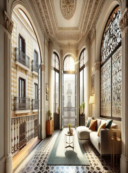 Catalan style flat in Barcelona